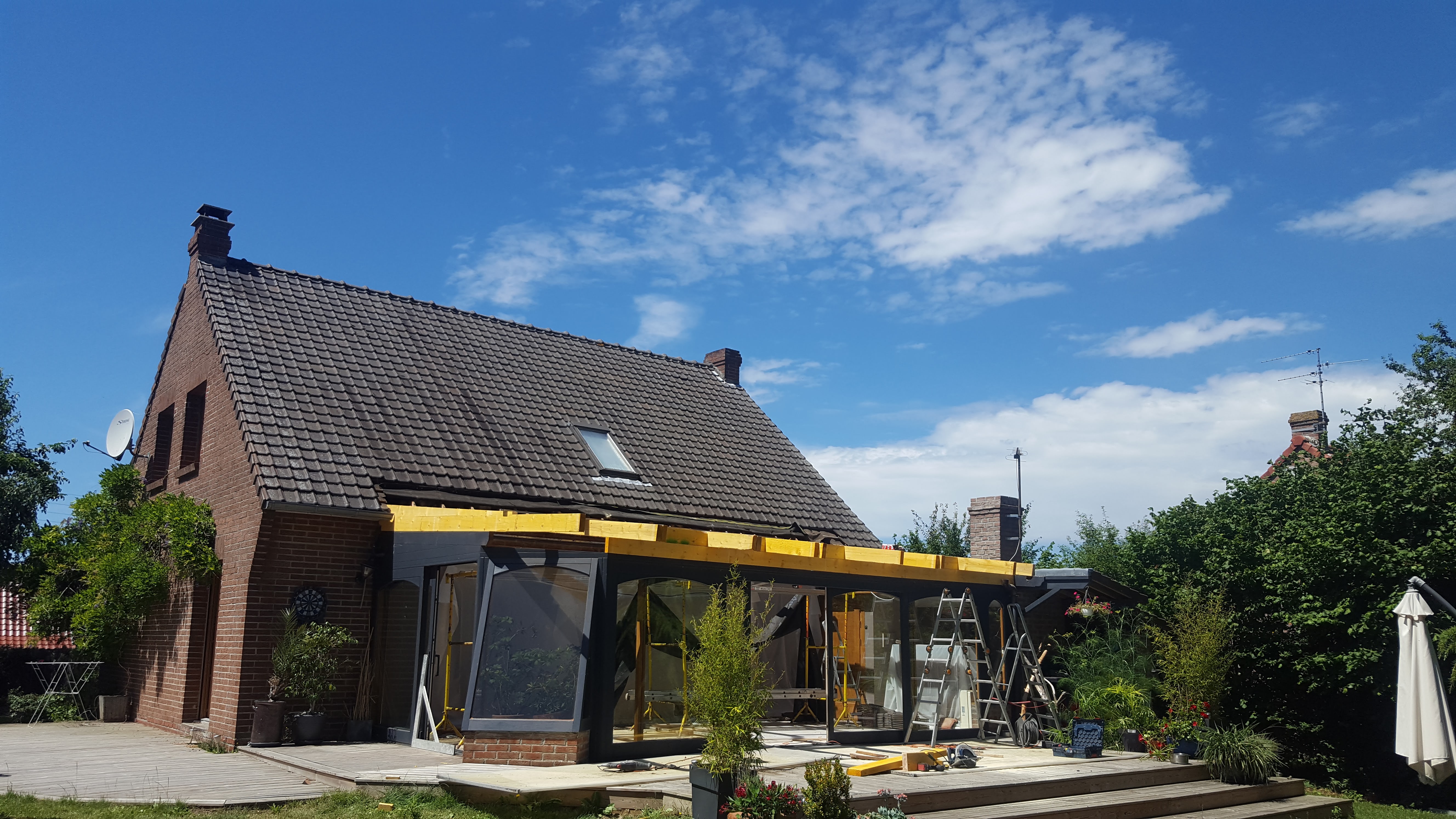 R&eacute;paration de toiture avec reprise de couverture et &eacute;tanch&eacute;it&eacute; &agrave; Hem